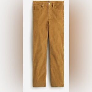 JCrew Petite Slim Straight Corduroy in Golden Brandy